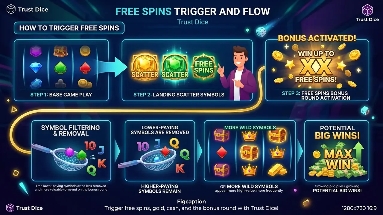 trigger free spins gold cash free spins bonus round