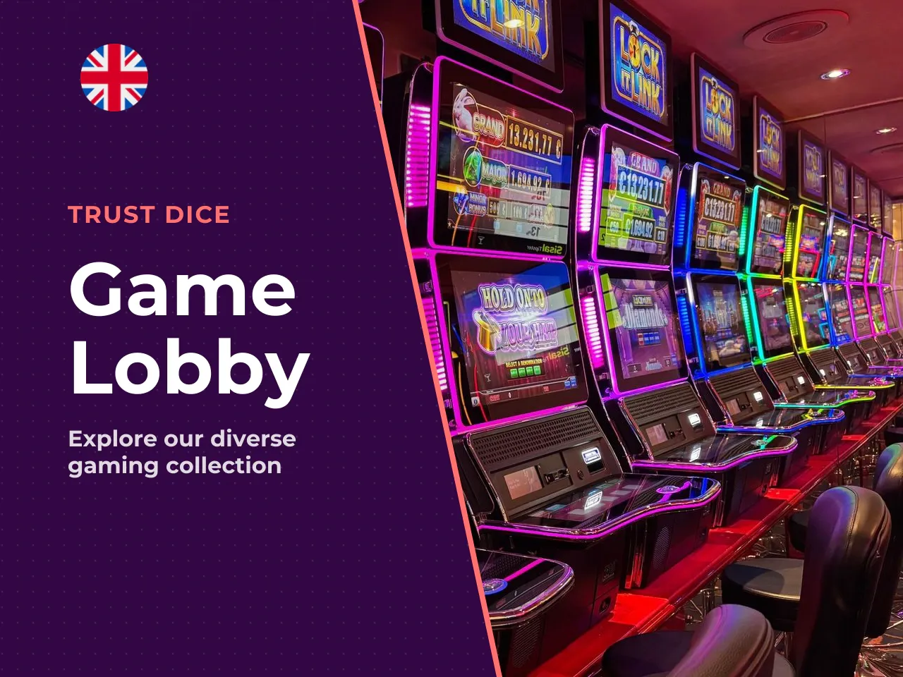 Slots, Table Games, Live Dealer and
