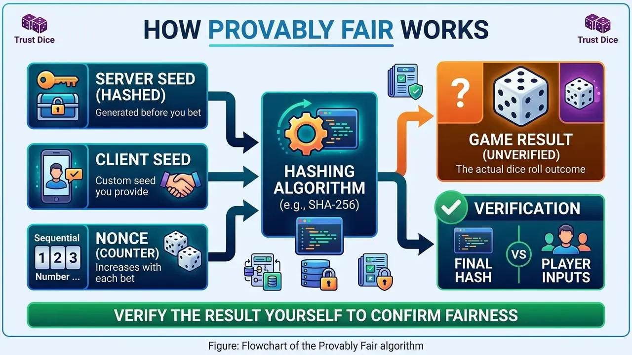 Flowchart of the Provably Fair algorithm