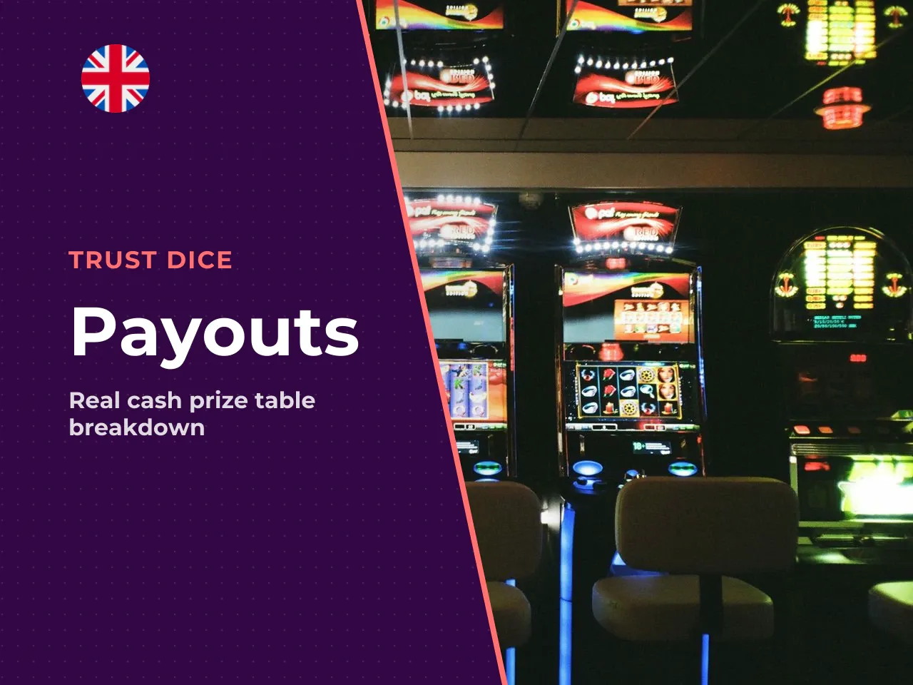 Real cash payouts at a 1