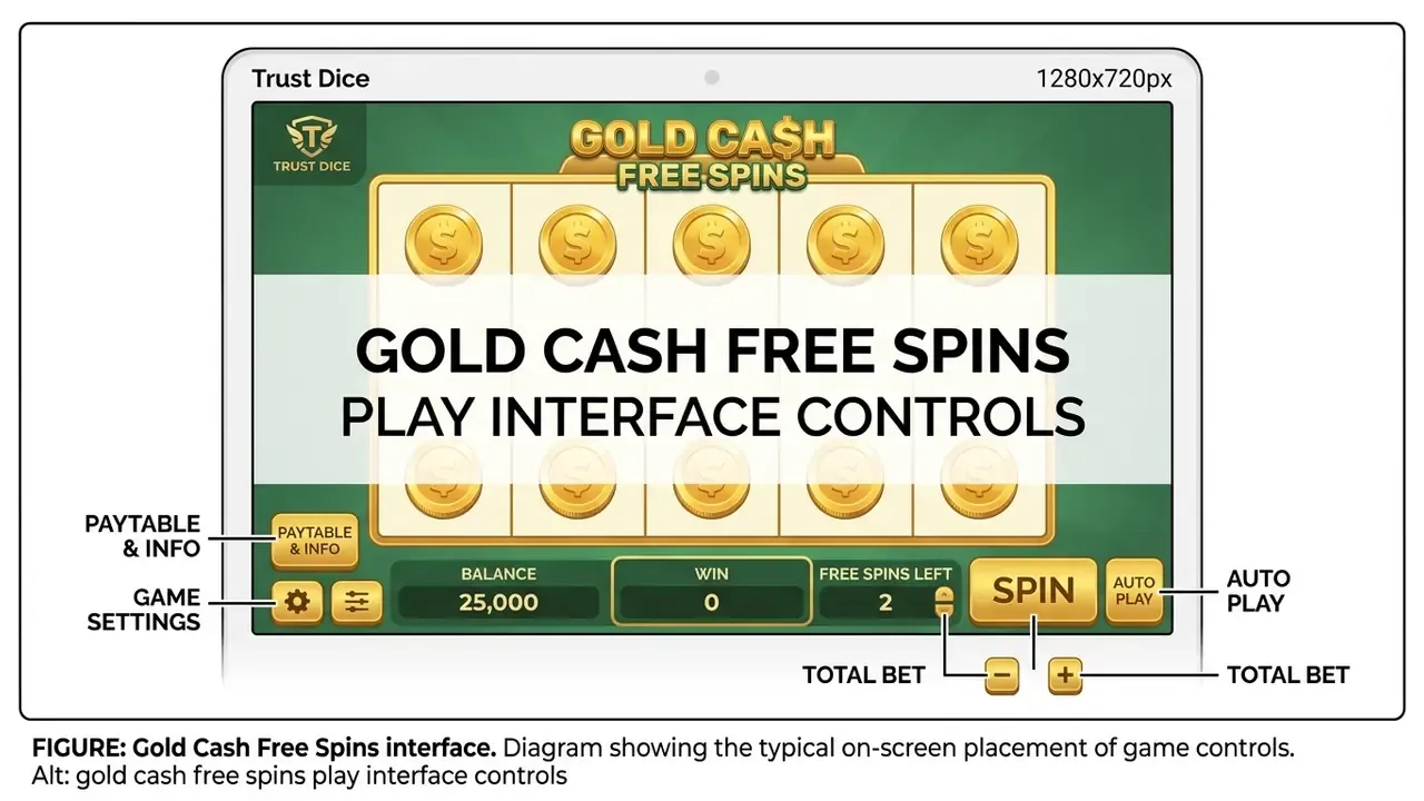 gold cash free spins play interface controls