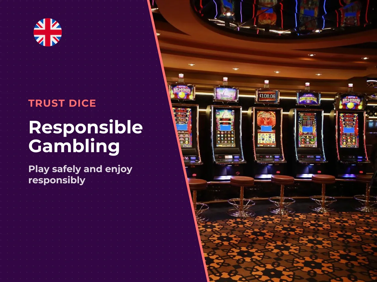 Responsible gambling notice. Gambling carries a