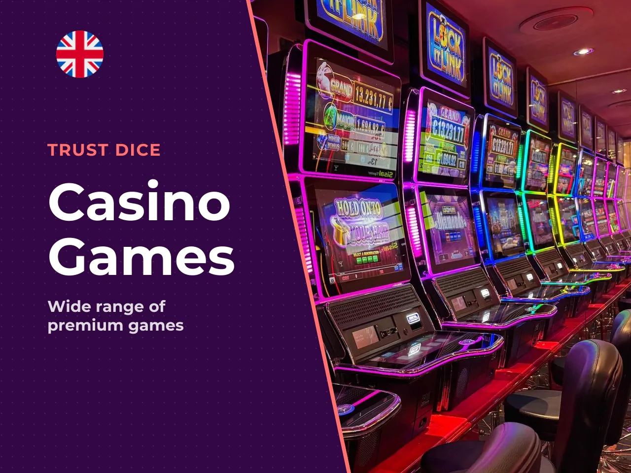 Slots, Table Games and Live Casino